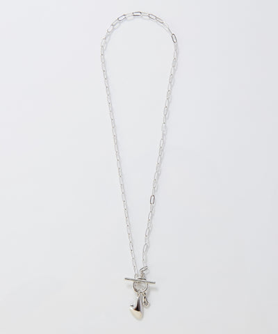 ハートプレートチョーカーネックレス/40cm