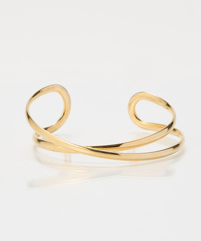 【金属アレルギー対応】ツインカレントカフバングル/ニッケルフリー