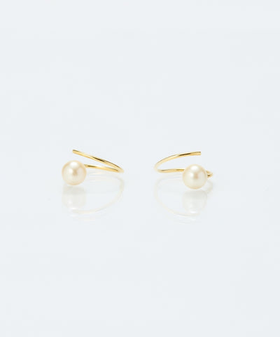 【金属アレルギー対応】ダブルループモチーフピアス/ニッケルフリー