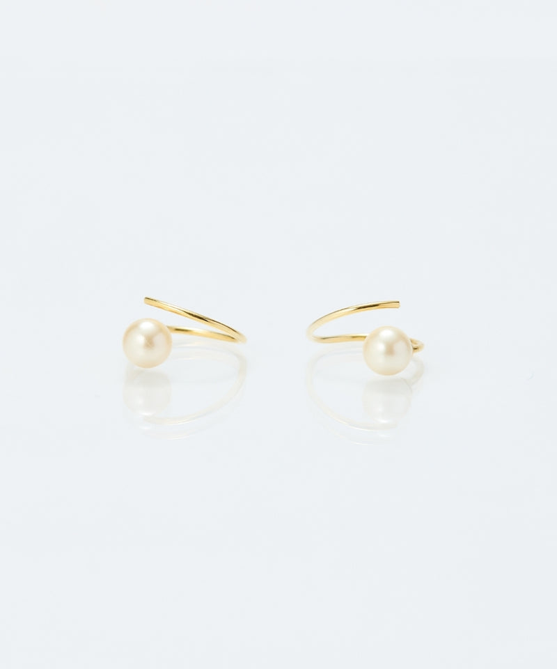 【金属アレルギー対応】ダブルループモチーフピアス/ニッケルフリー