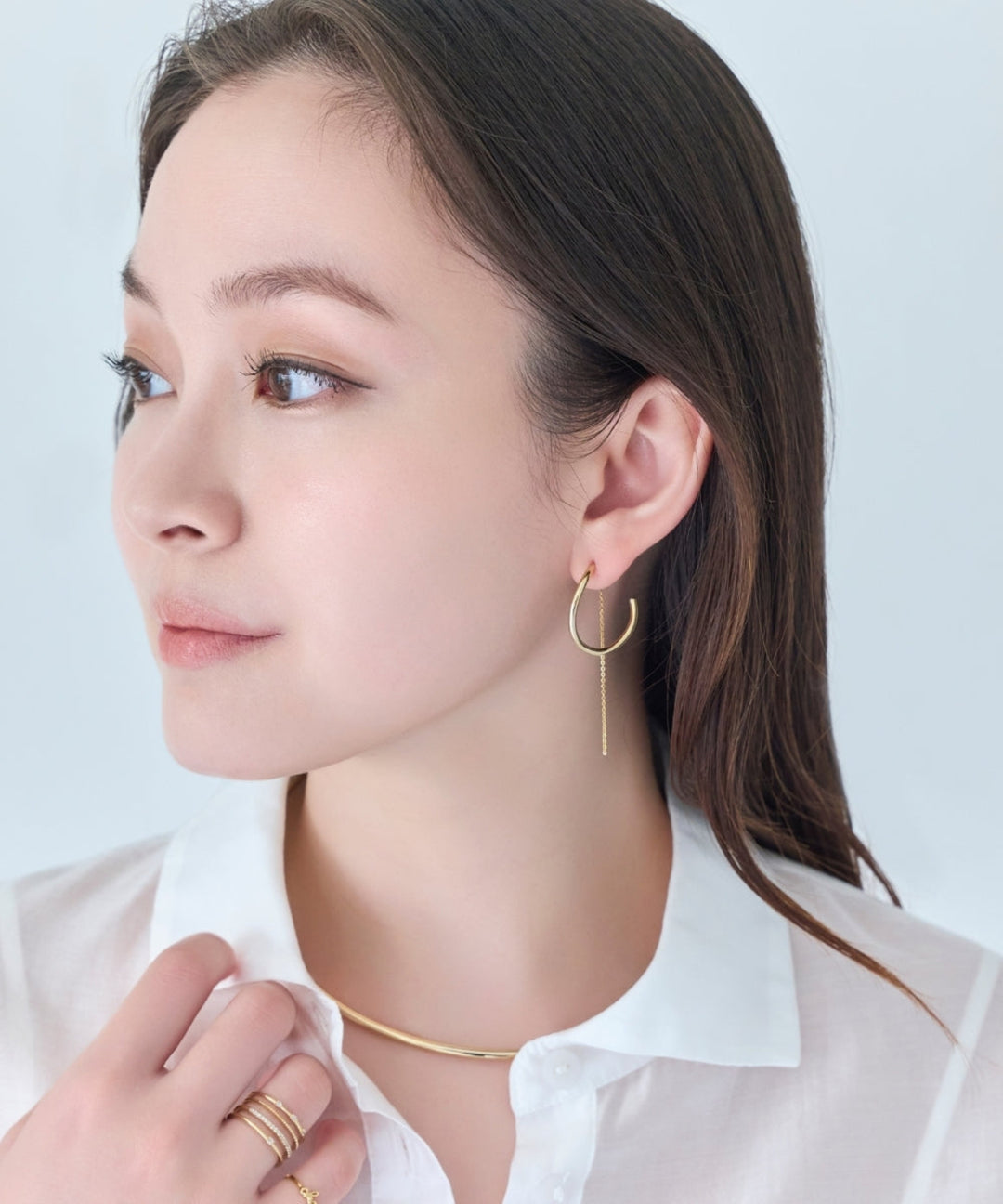 Phoebe/フィービィー】 【金属アレルギー対応】2wayウェーブライン