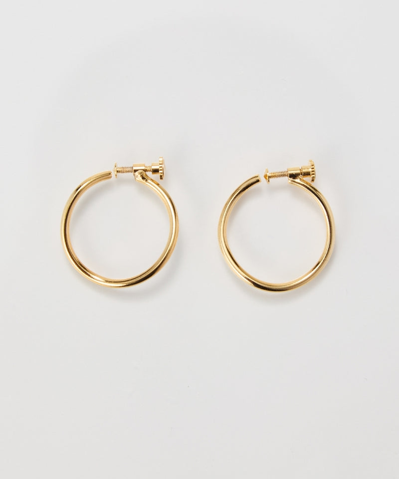 【金属アレルギー対応】2wayウェーブラインフープイヤリング/ニッケルフリー