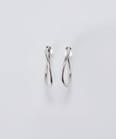 【金属アレルギー対応】2wayウェーブラインフープイヤリング/ニッケルフリー