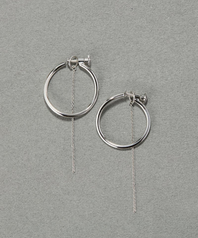【金属アレルギー対応】2wayウェーブラインフープイヤリング/ニッケルフリー