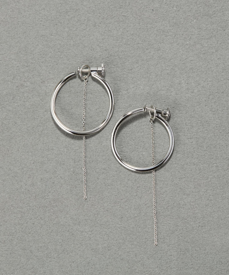 【金属アレルギー対応】2wayウェーブラインフープイヤリング/ニッケルフリー