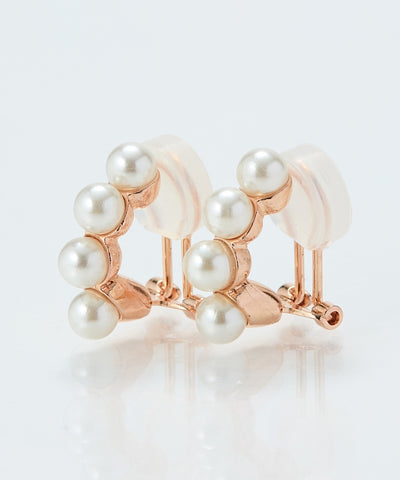 【シリーズ累計販売15000点突破！】【痛くないシリーズ】ノーブルパールエアリーイヤリング