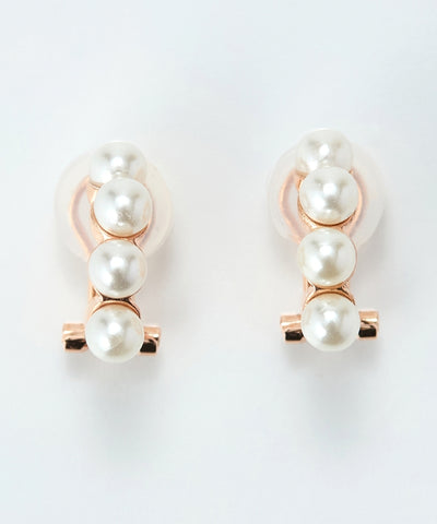 【シリーズ累計販売15000点突破！】【痛くないシリーズ】ノーブルパールエアリーイヤリング