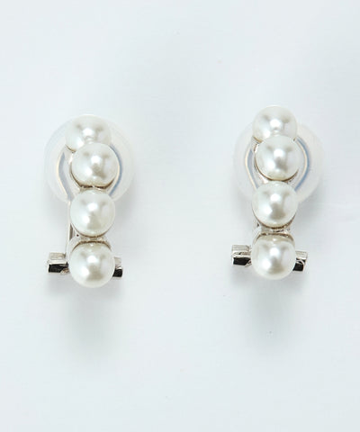 【シリーズ累計販売15000点突破！】【痛くないシリーズ】ノーブルパールエアリーイヤリング