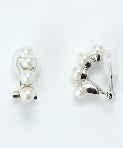 【シリーズ累計販売15000点突破！】【痛くないシリーズ】ノーブルパールエアリーイヤリング