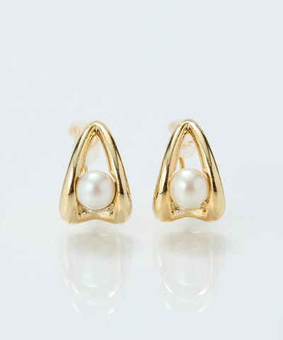 【痛くないシリーズ/金属アレルギー対応】ドロップパールライトフィットイヤリング