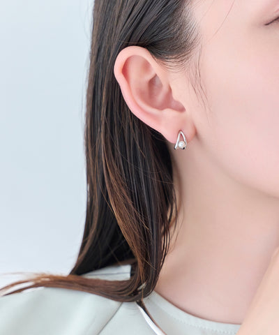 【痛くないシリーズ/金属アレルギー対応】ドロップパールライトフィットイヤリング