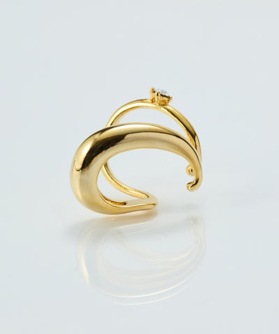 ドレッシングビジューイヤーカフ 片耳