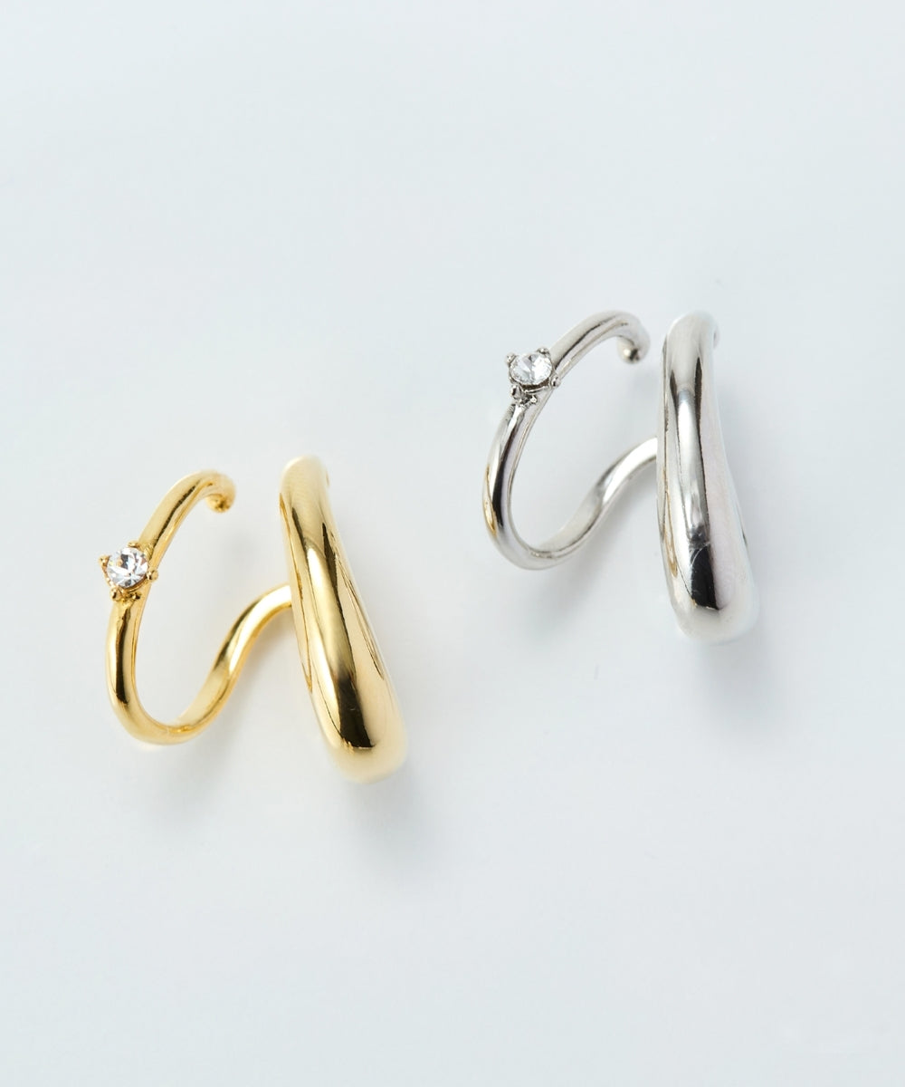 ドレッシングビジューイヤーカフ 片耳