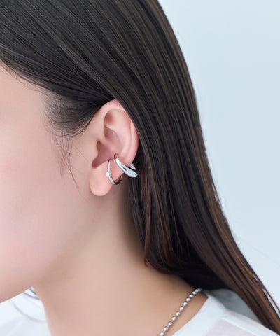 ドレッシングビジューイヤーカフ 片耳