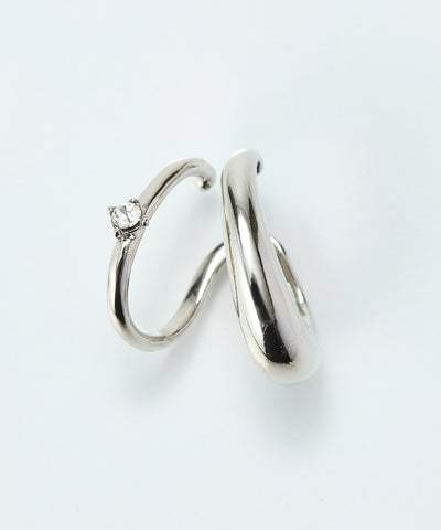 ドレッシングビジューイヤーカフ 片耳