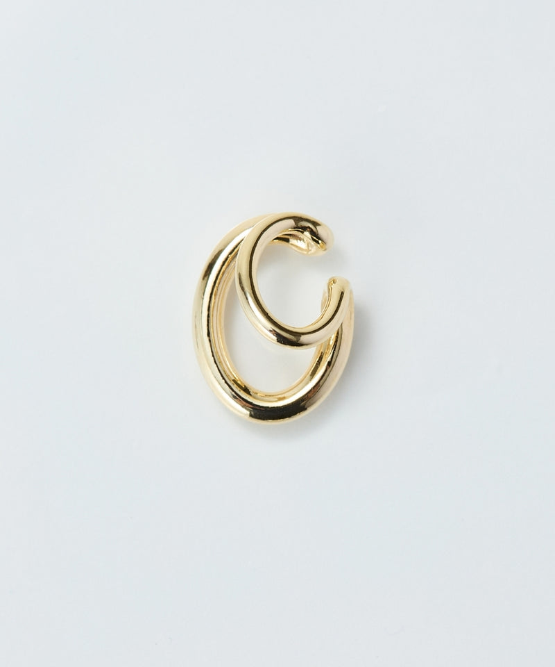 【金属アレルギー対応】ダブルシャインイヤーカフ/ニッケルフリー