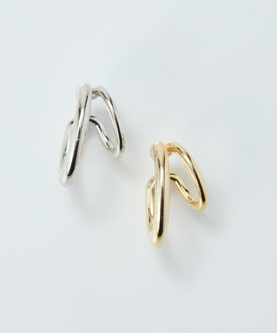 【金属アレルギー対応】ダブルシャインイヤーカフ/ニッケルフリー