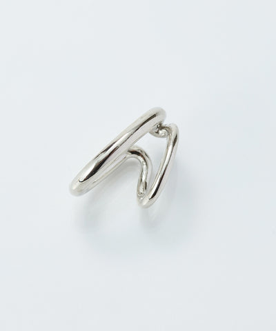 【金属アレルギー対応】ダブルシャインイヤーカフ/ニッケルフリー