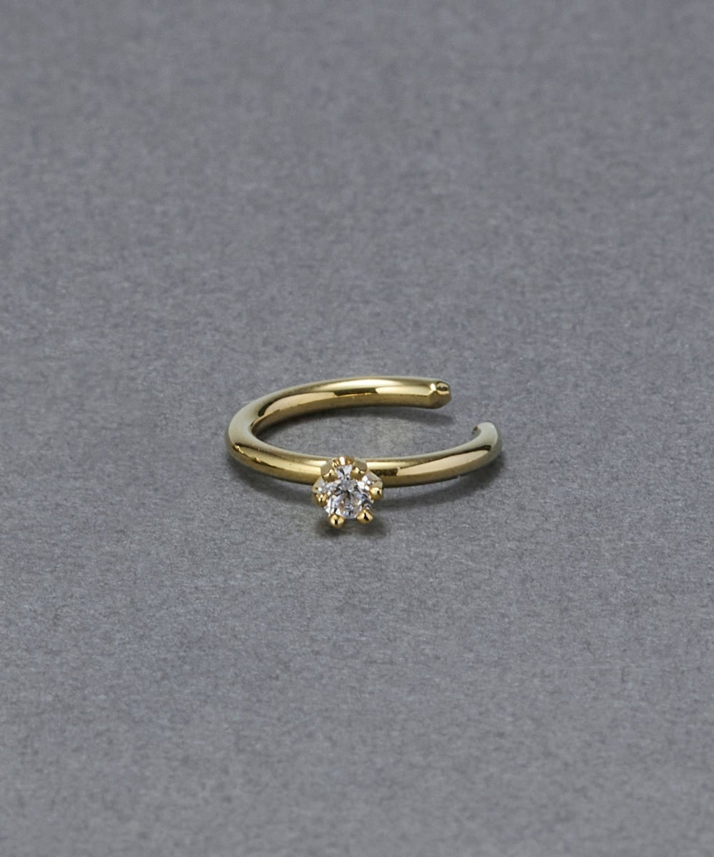 【金属アレルギー対応】ブリンクビジューイヤーカフ/ニッケルフリー