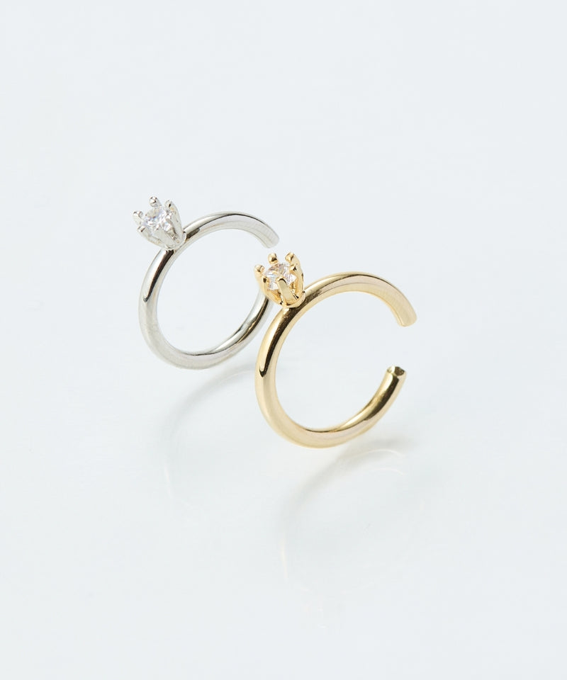 【金属アレルギー対応】ブリンクビジューイヤーカフ/ニッケルフリー