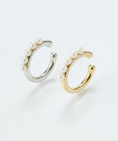 【金属アレルギー対応】パールフローイヤーカフ/ニッケルフリー