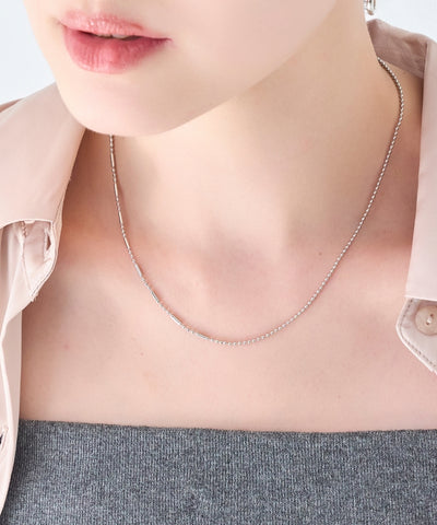 【金属アレルギー対応】リンキーデザインチェーンネックレス ニッケルフリー