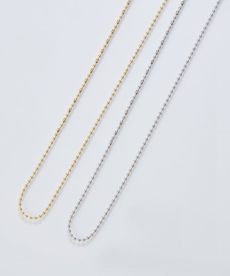 【金属アレルギー対応】リンキービーンデザインチェーンネックレス ニッケルフリー