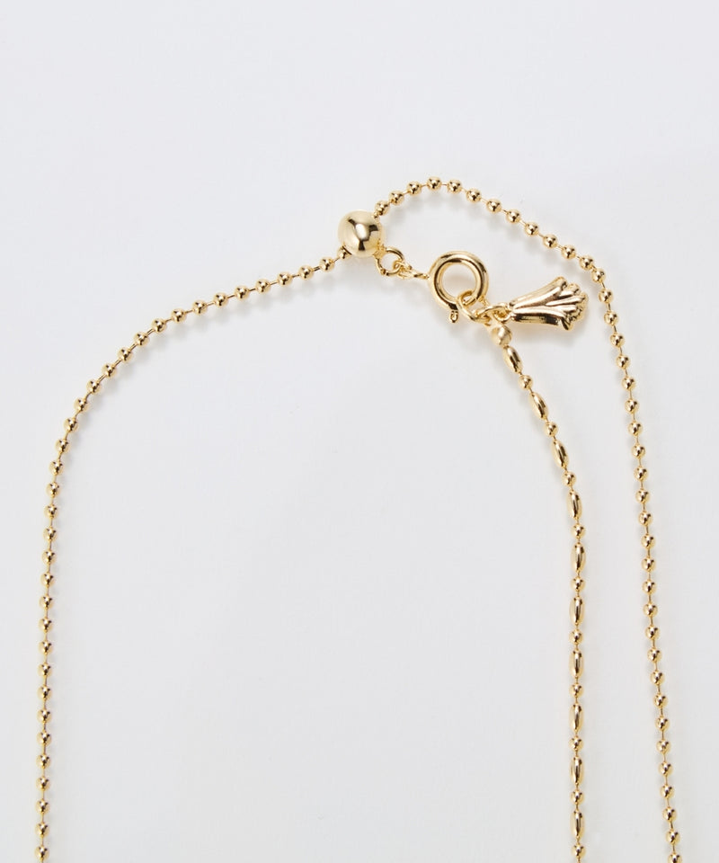 【金属アレルギー対応】リンキーデザインロングチェーンネックレス ニッケルフリー