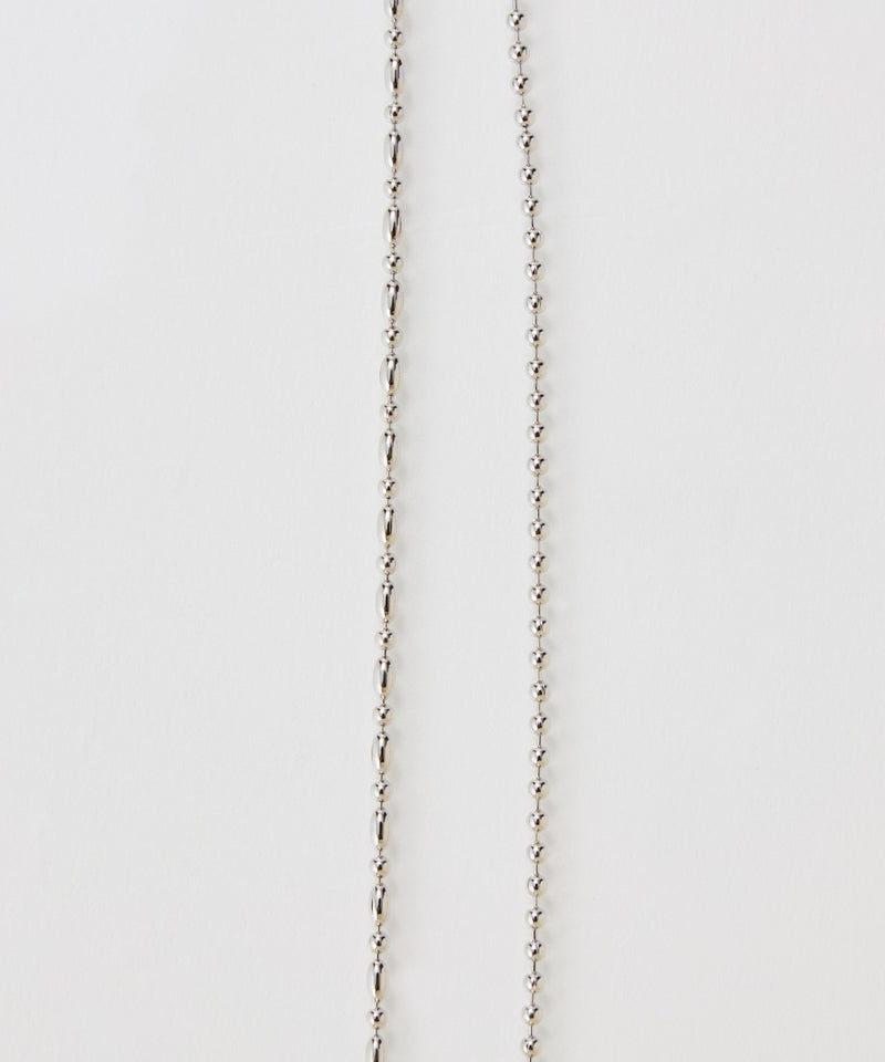 【金属アレルギー対応】リンキーデザインロングチェーンネックレス ニッケルフリー