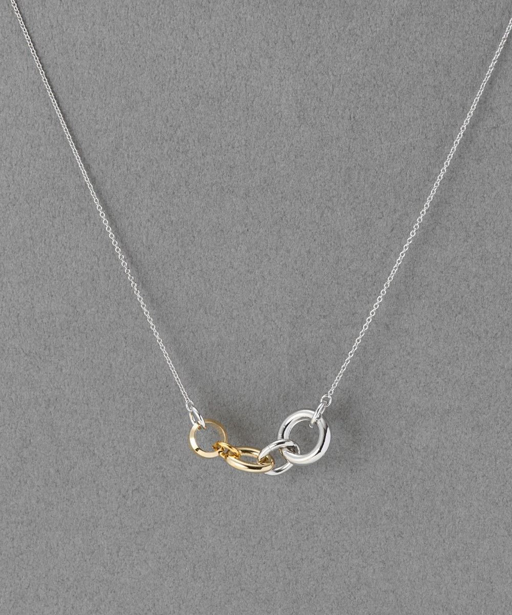 【金属アレルギー対応】ミックスチェーンメタルネックレス ニッケルフリー