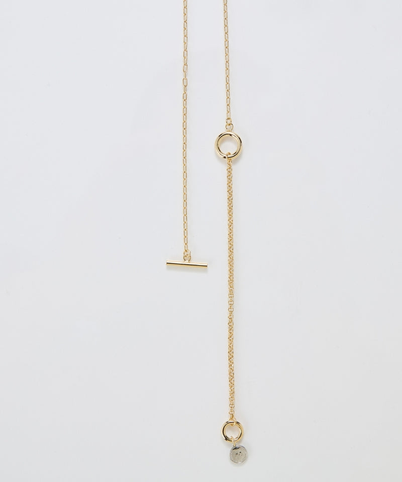 【金属アレルギー対応】ミニマルチェーンロングコインネックレス ニッケルフリー