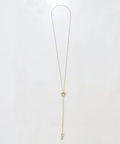 【金属アレルギー対応】ミニマルチェーンロングコインネックレス ニッケルフリー