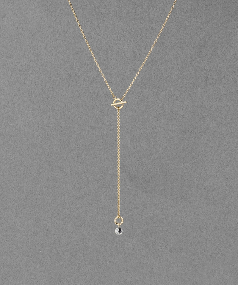 【金属アレルギー対応】ミニマルチェーンロングコインネックレス ニッケルフリー