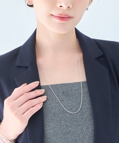【金属アレルギー対応】ミニマルチェーンロングコインネックレス ニッケルフリー