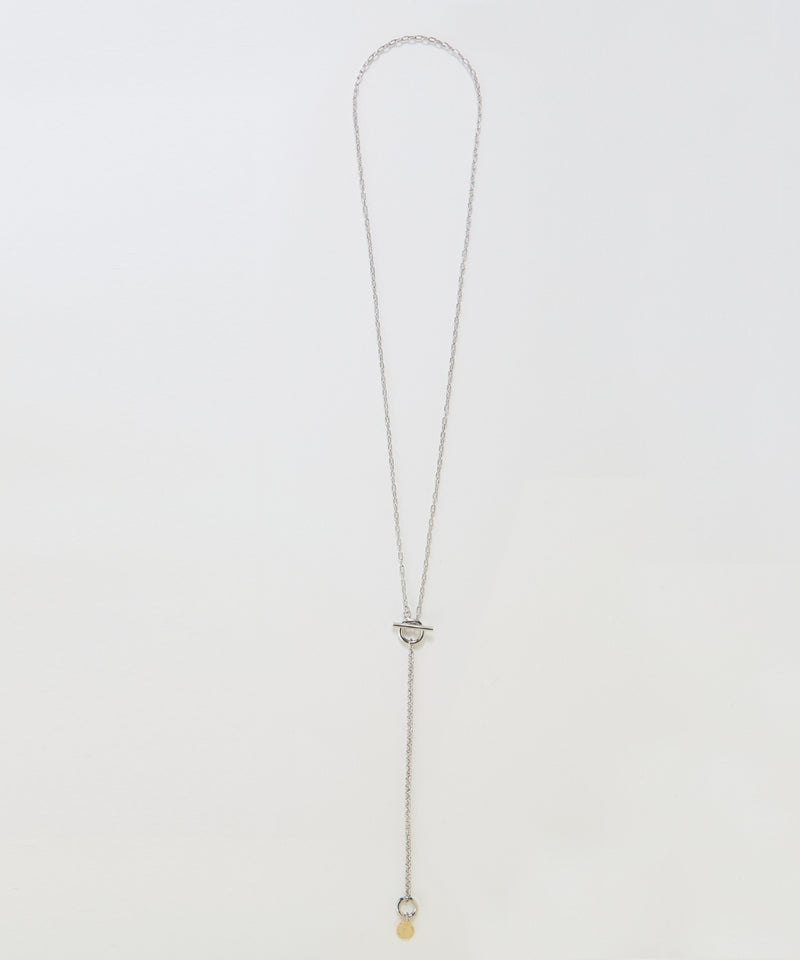 【金属アレルギー対応】ミニマルチェーンロングコインネックレス ニッケルフリー