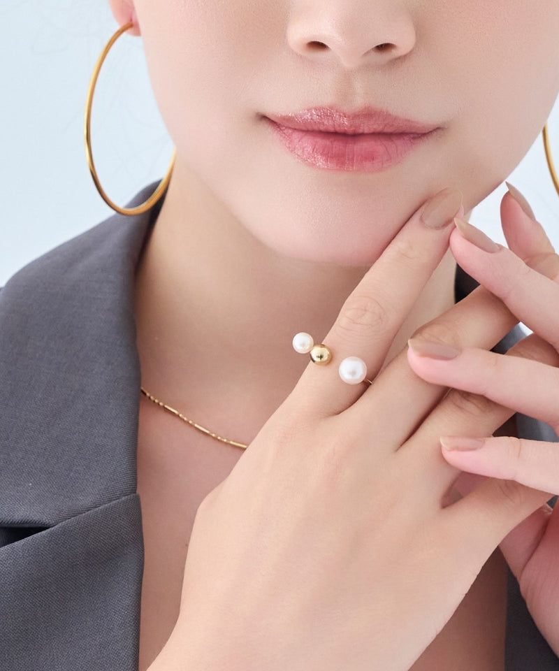 【金属アレルギー対応】ミックスドットリング/ニッケルフリー