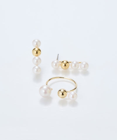 【金属アレルギー対応】ミックスドットピアス/ニッケルフリー