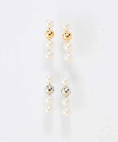 【金属アレルギー対応】ミックスドットピアス/ニッケルフリー