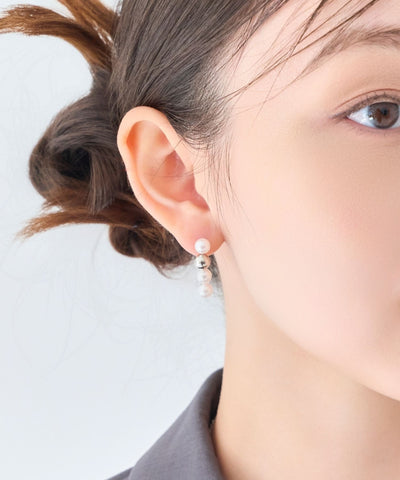 【金属アレルギー対応】ミックスドットピアス/ニッケルフリー