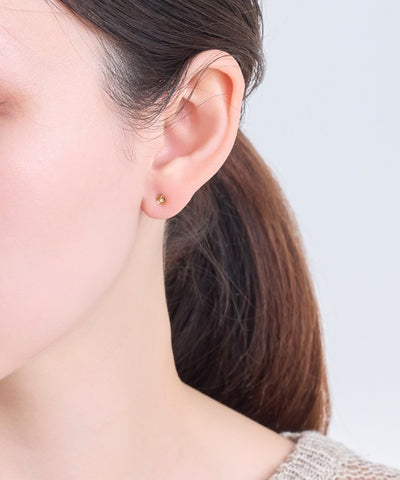 【金属アレルギー対応】プチフラワービジュースタッドピアス（片耳）