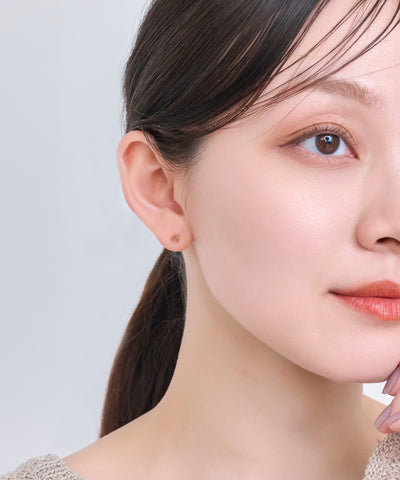 【金属アレルギー対応】プチフラワービジュースタッドピアス（片耳）