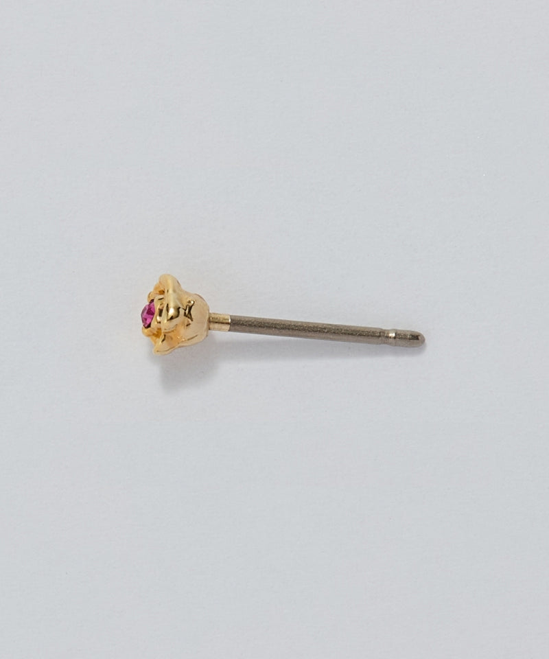 【金属アレルギー対応】プチフラワービジュースタッドピアス（片耳）