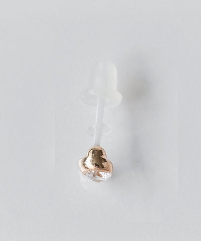 【金属アレルギー対応】ムーンライトビジューセラミックピアス（片耳）