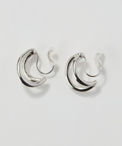 【痛くないシリーズ/金属アレルギー対応】ベーシックダブルハーフフープライトフィットイヤリング