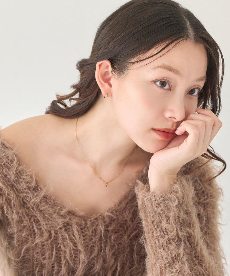 【2025Xmas Collection】ラディアントミニクロスネックレス&ピアス/BOX&ショッパー付き