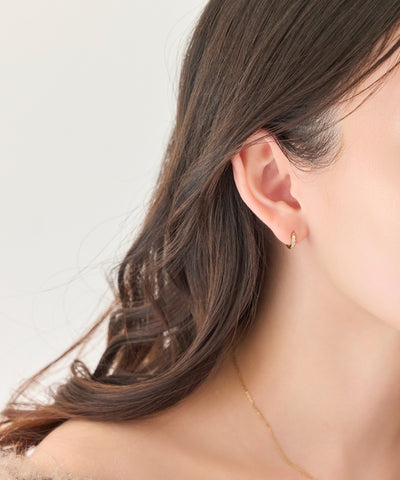 【2025Xmas Collection】ラディアントミニクロスネックレス&ピアス/BOX&ショッパー付き