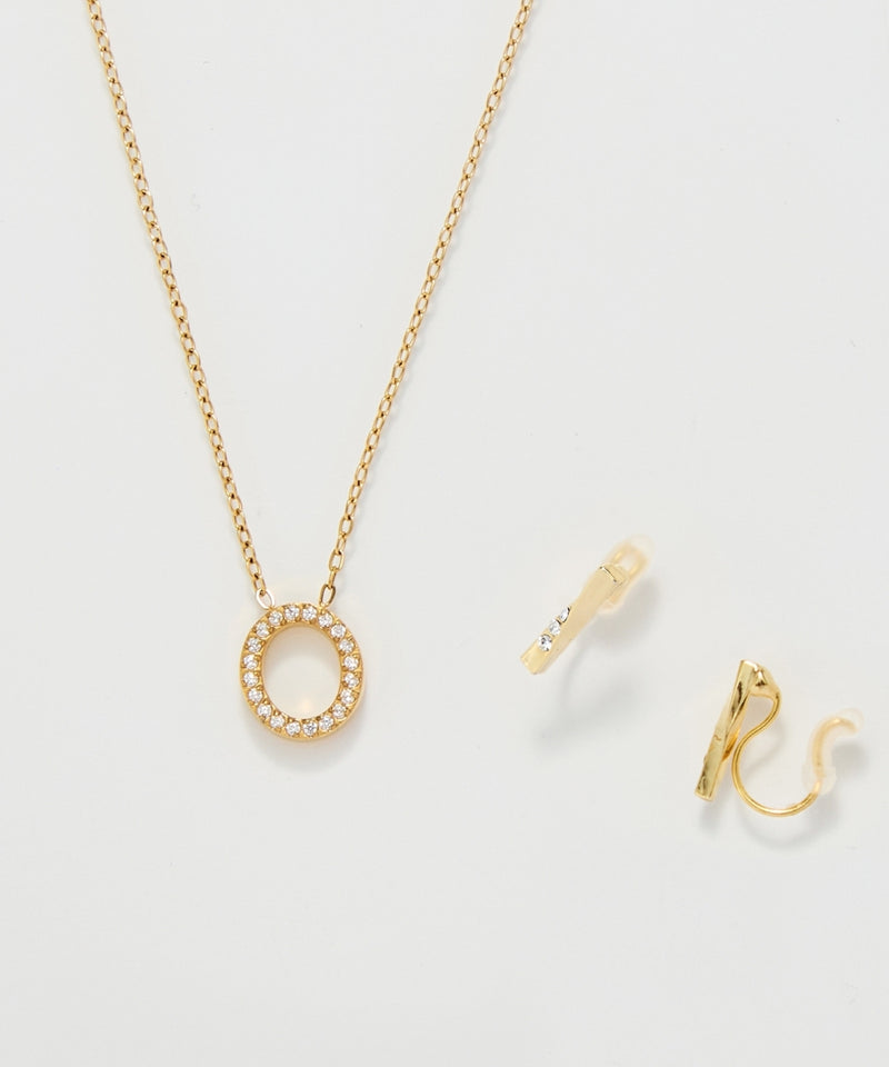 【2025Xmas Collection】ラディアントオーバルパヴェネックレス&イヤリング/BOX&ショッパー付き