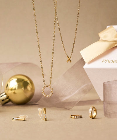 【2025Xmas Collection】ラディアントオーバルパヴェネックレス&イヤリング/BOX&ショッパー付き