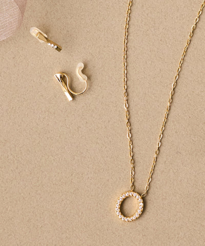 【2025Xmas Collection】ラディアントオーバルパヴェネックレス&イヤリング/BOX&ショッパー付き