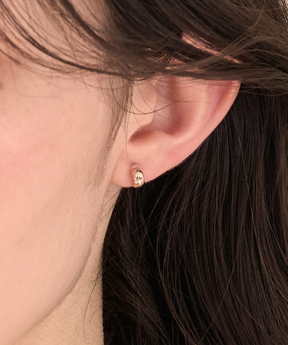 [新作]【金属アレルギー対応】リトルビーンセラミックポストピアス 小粒/ミニサイズ/小さい/定番